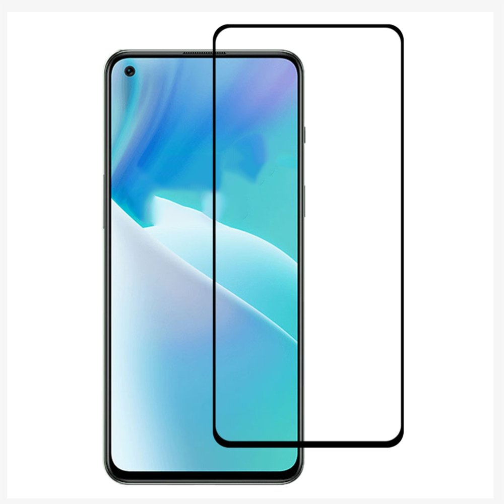 Tempered Glass (volledig scherm) OnePlus Nord 2T 5G CPH2399 zwart