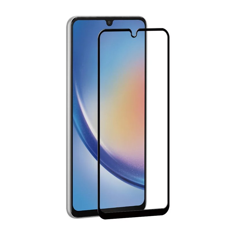 Tempered Glass (volledig scherm) Samsung Galaxy A34 zwart