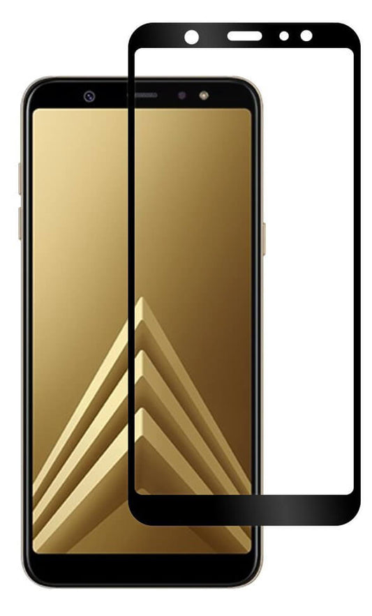 Tempered Glass (volledig scherm) Samsung Galaxy A6 zwart