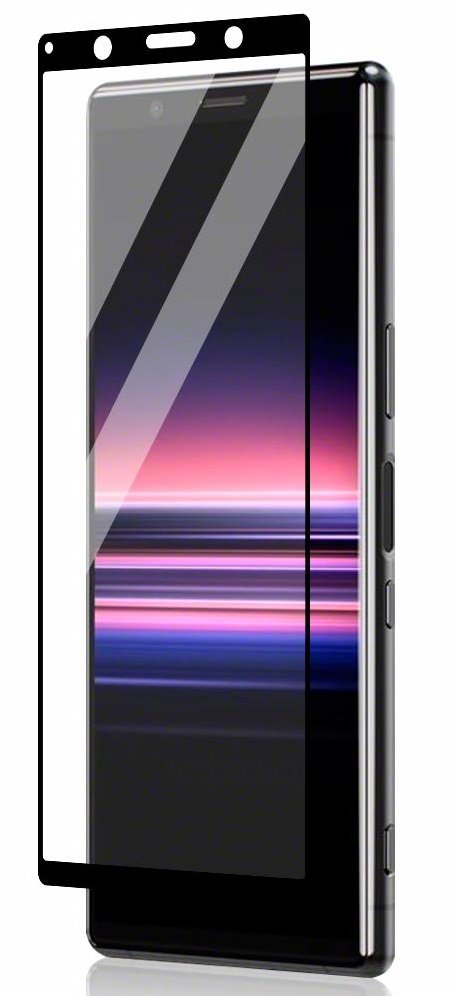 Tempered Glass (volledig scherm) Sony Xperia 1 III zwart