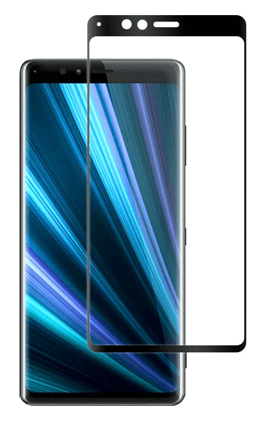 Tempered Glass (volledig scherm) Sony Xperia 1 zwart