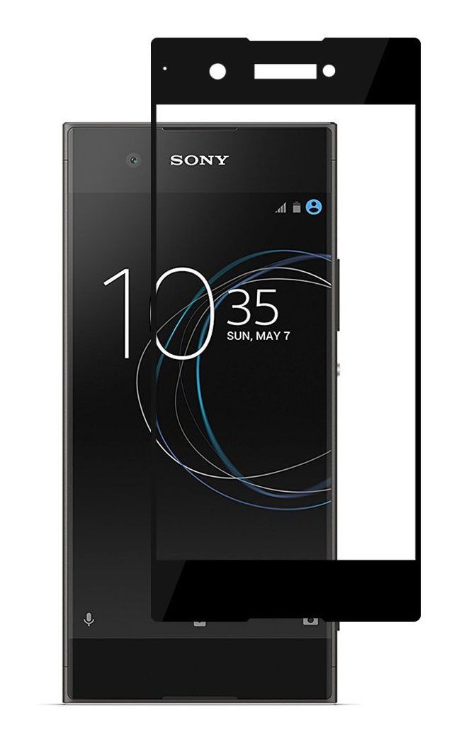 Tempered Glass (volledig scherm) Sony Xperia XA1 zwart