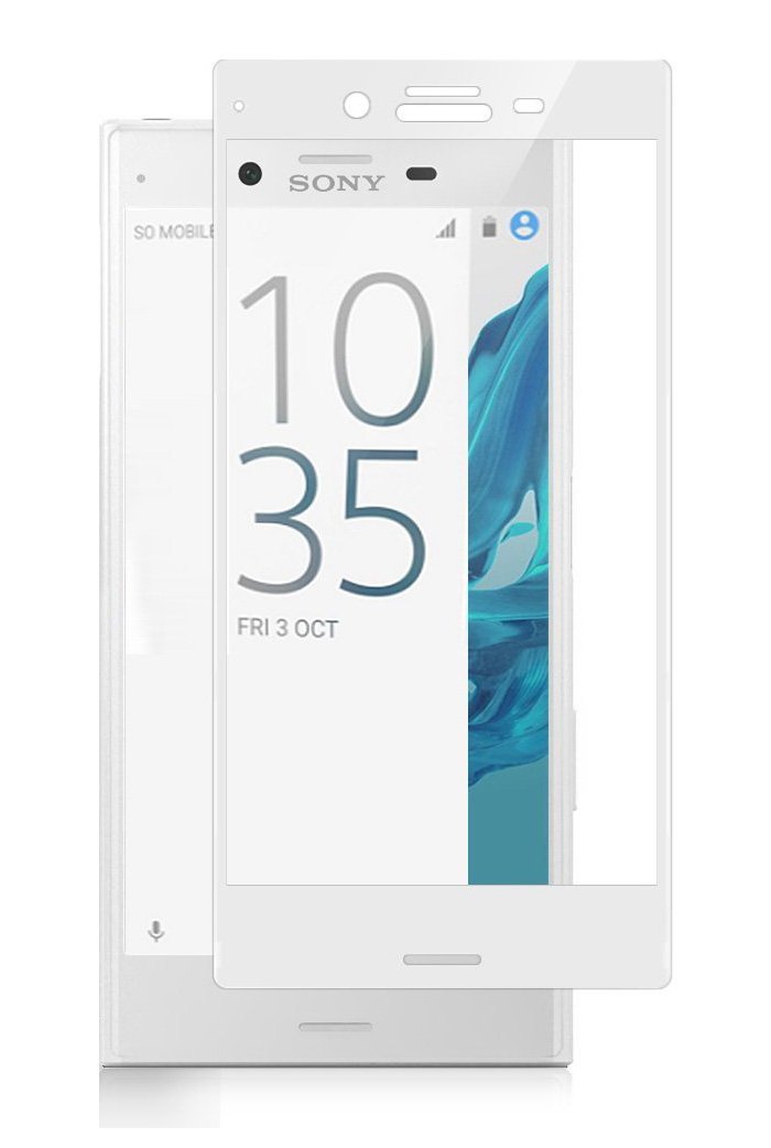 Tempered Glass (volledig scherm) Sony Xperia XZ/XZs wit