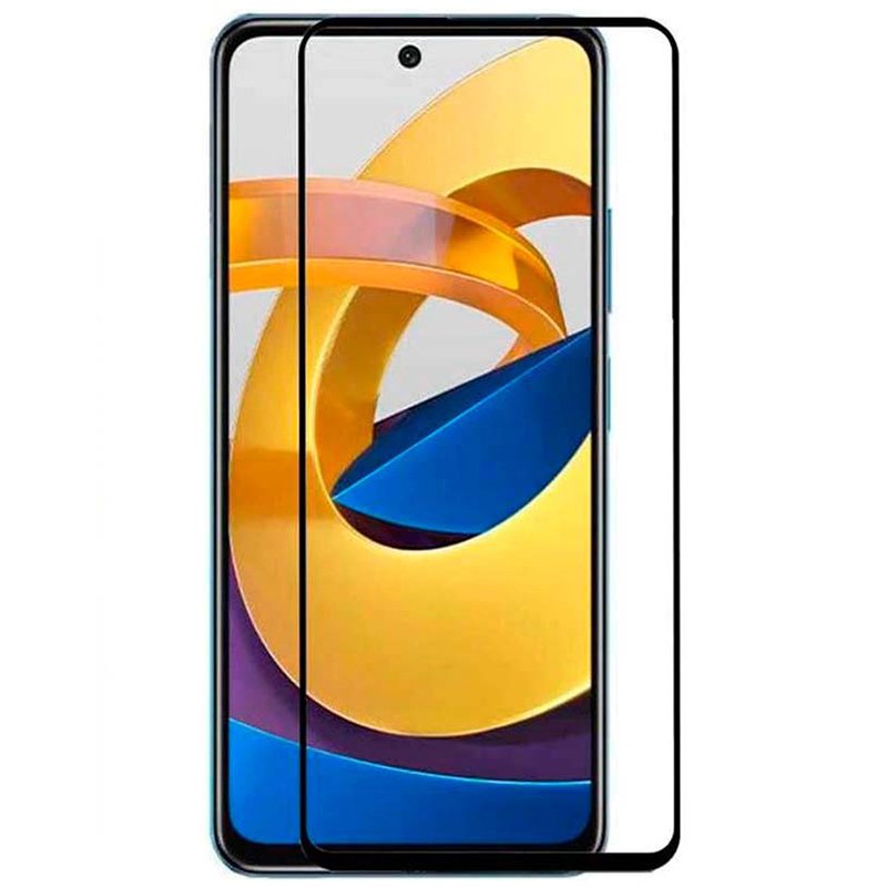 Tempered Glass (volledig scherm) Xiaomi Poco M4 Pro zwart