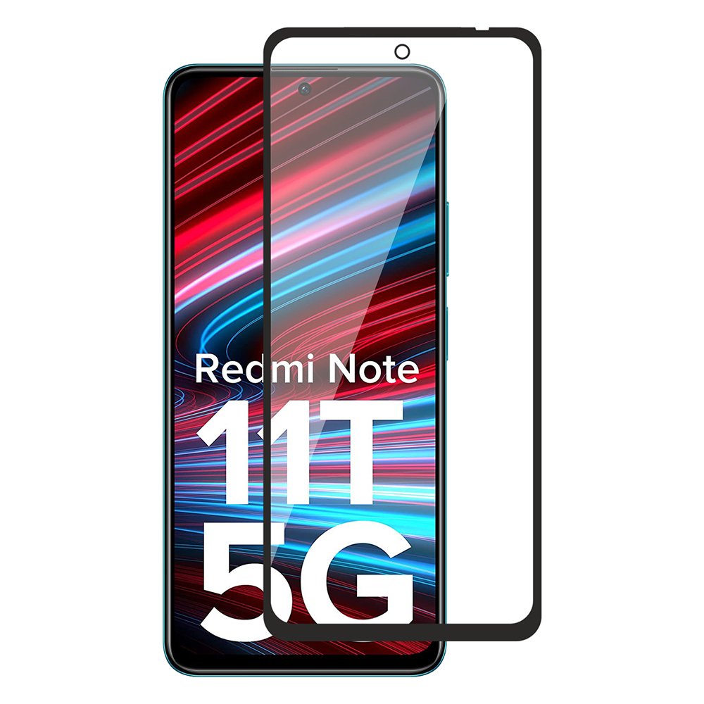 Tempered Glass (volledig scherm) Xiaomi Redmi Note 11T 5G zwart