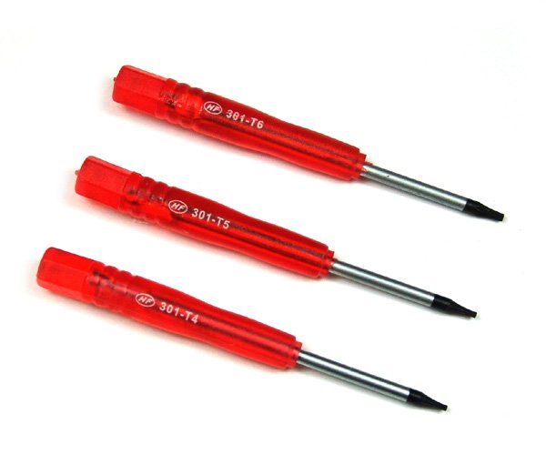 Torx schroevendraaier set T4 / T5 / T6