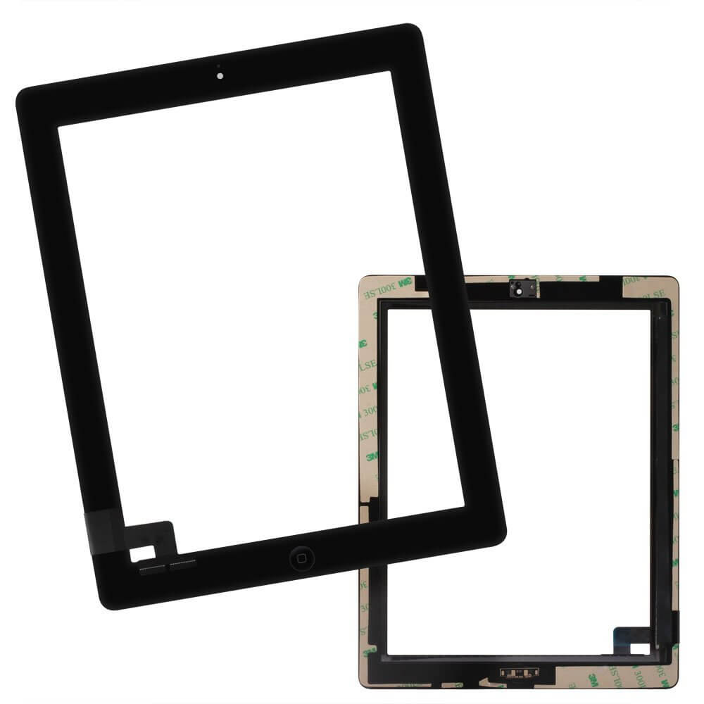 Touchscreen - Digitizer Apple iPad 2 zwart