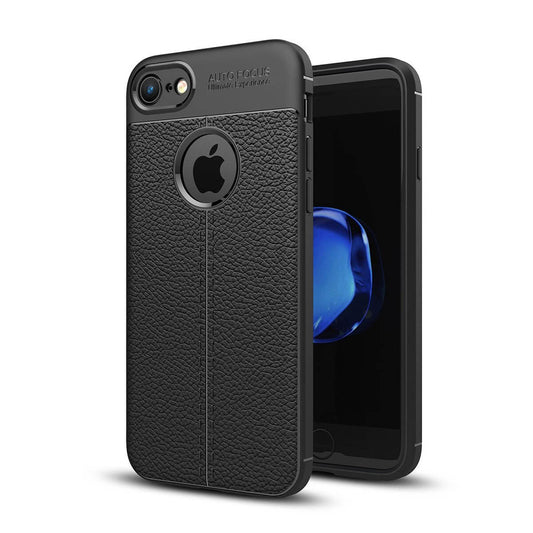 TPU hoesje leer Apple iPhone 8 zwart