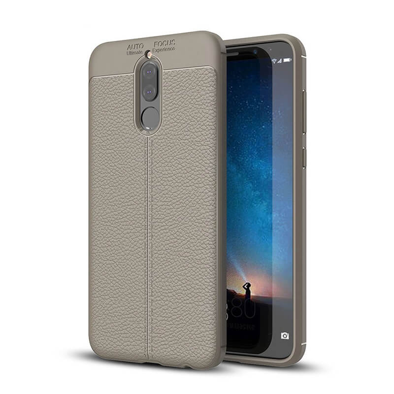 TPU hoesje leer Huawei Mate 10 Lite beige/taupe