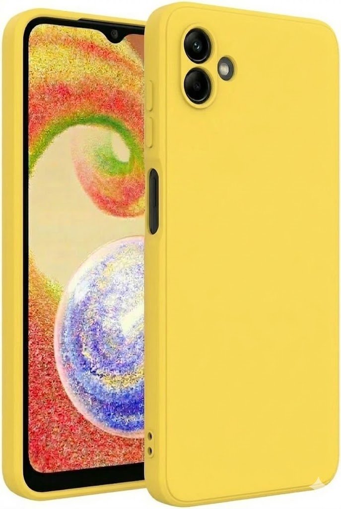TPU hoesje Samsung Galaxy A07/A08 mat - Geel