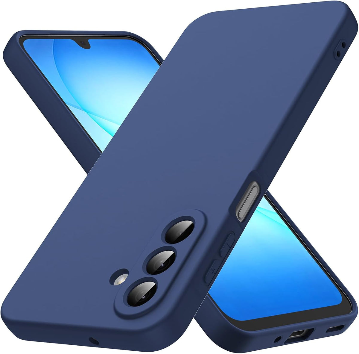 TPU hoesje Samsung Galaxy A17/A18 mat - blauw