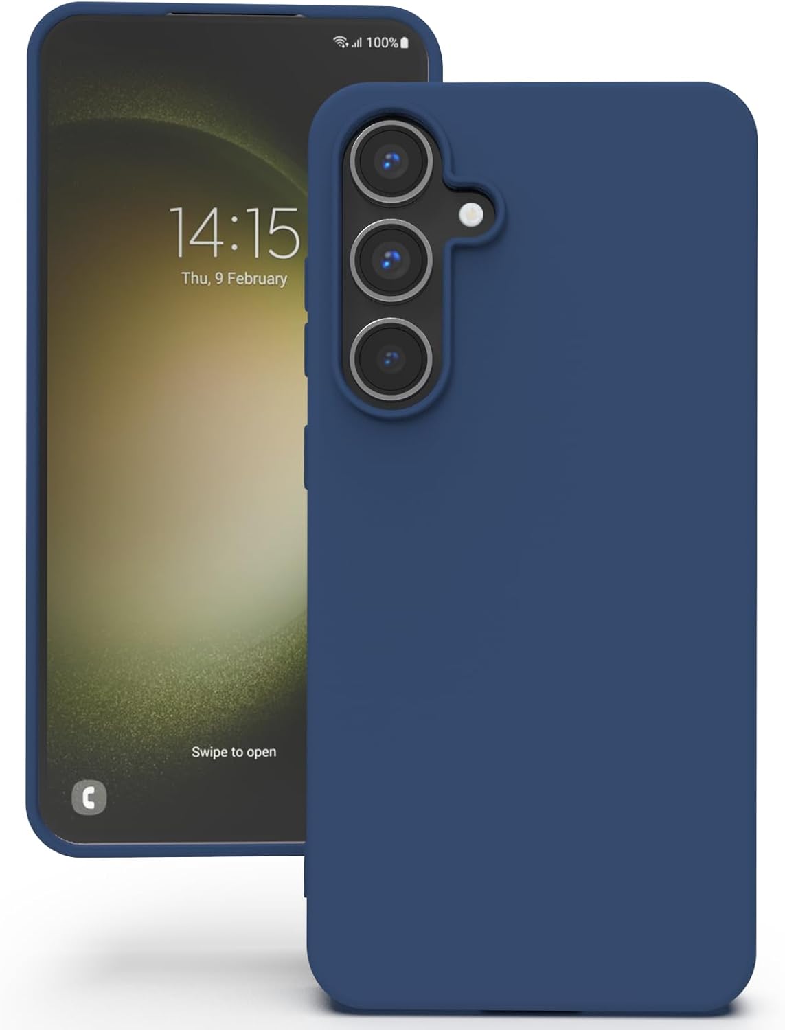 TPU hoesje Samsung Galaxy S23 FE mat - blauw