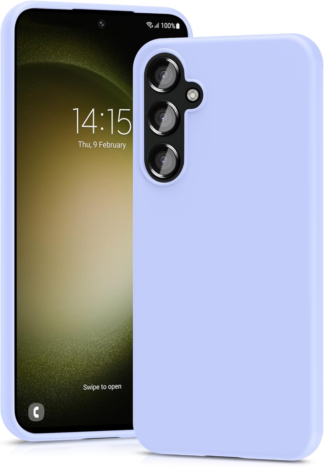 TPU hoesje Samsung Galaxy S23 FE mat - paars