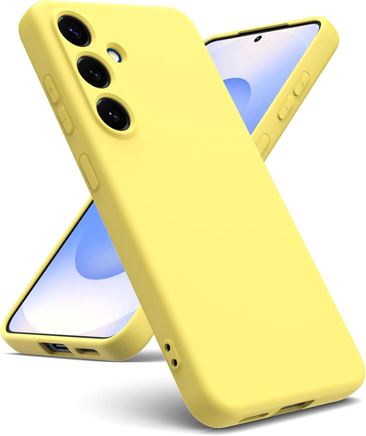 TPU hoesje Samsung Galaxy S25 FE mat - geel