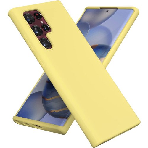 TPU hoesje Samsung Galaxy S26 Ultra mat - Geel