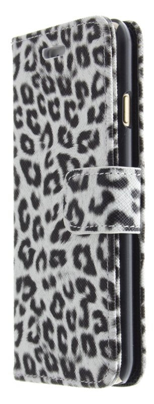 Wallet case tijgerprint Apple iPhone 6 wit