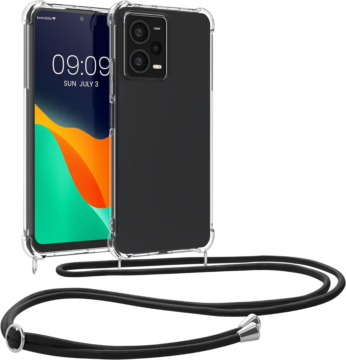 Xiaomi 12 Pro crossbody hoesje met draag koord