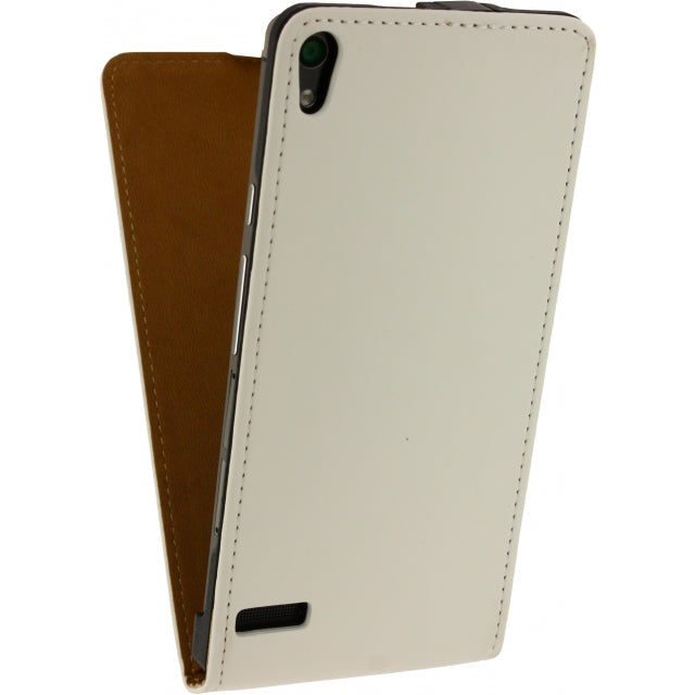 Mobilize Ultra Slim Flip Case Huawei Ascend P6 Weiß