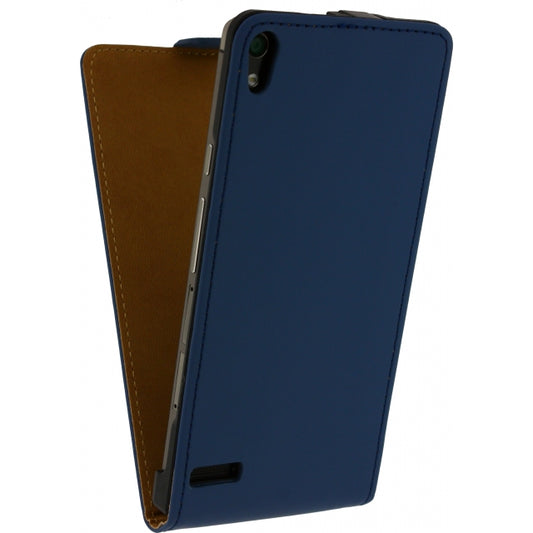 Mobilize Housse Ultra Slim Flip Case Huawei Ascend P6 Bleu Foncé