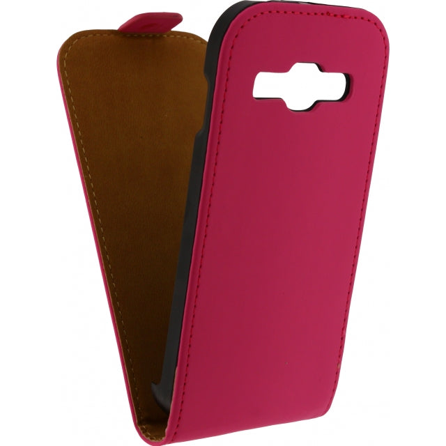 Housse Mobilize Ultra Slim Flip pour Samsung Galaxy Core I8260 fuchsia