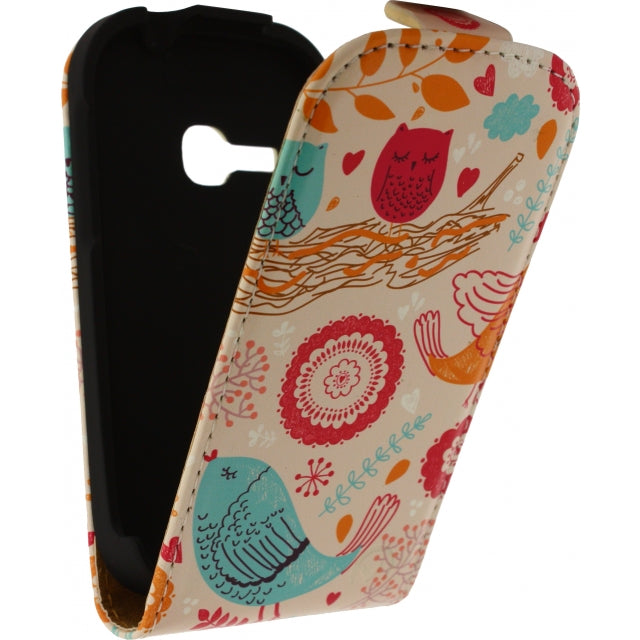 Mobilize Ultra Slim Flip Case Samsung Galaxy Young S6310 Vögel