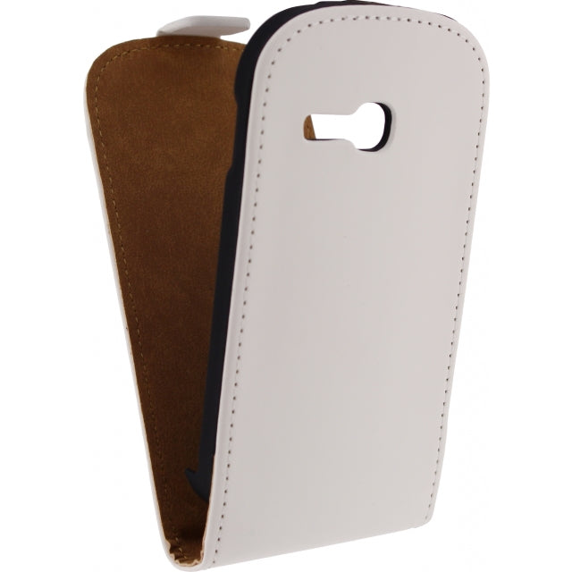 Mobilize Ultra Slim Flip Case Samsung Galaxy Fame Lite S6790 Weiß
