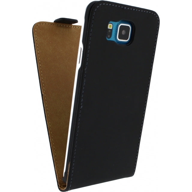 Mobilize Ultra Slim Flip Case Samsung Galaxy Alpha Schwarz