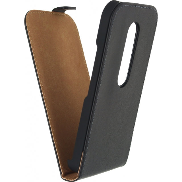 Mobilize Classic Flip Case Motorola Moto G 3. Gen. Schwarz