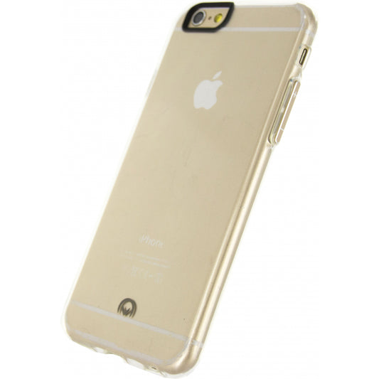 Mobilize Deluxe Gelly Case Apple iPhone 6/6S Transparent Gold Button