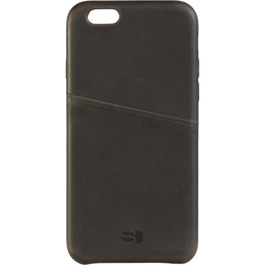 Senza Raw Lederhülle mit Kartenfach Apple iPhone 6/6S Kastanienbraun