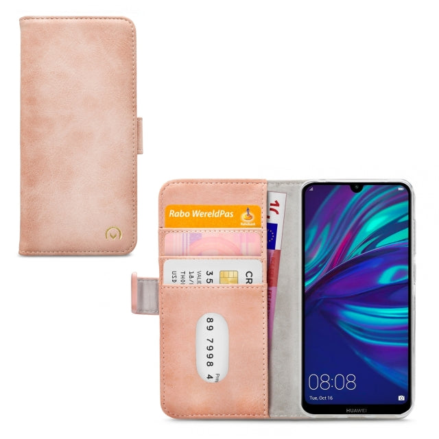 Mobilize Elite Gelly Wallet Book Case Huawei Y7 2019 Rose clair