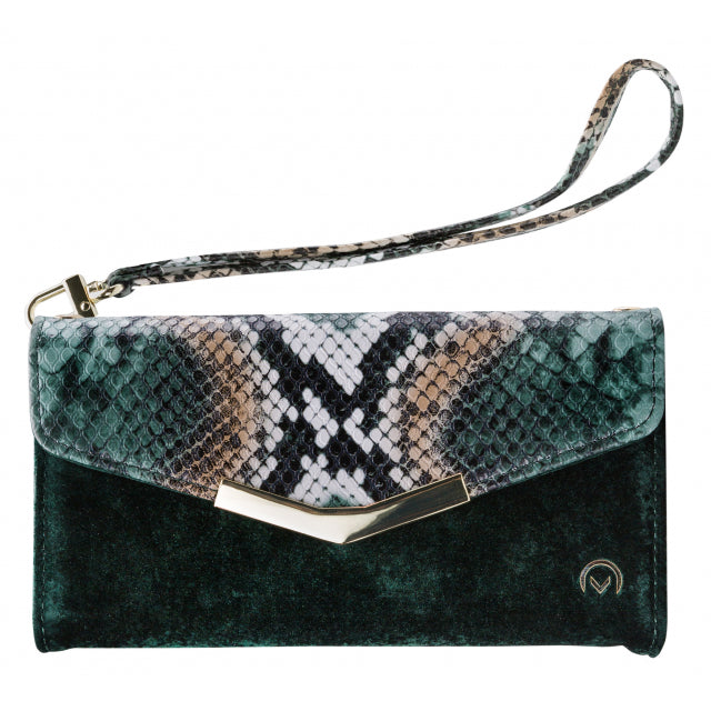 Mobilize 2in1 Gelly Velvet Clutch for Samsung Galaxy S10 Green Snake