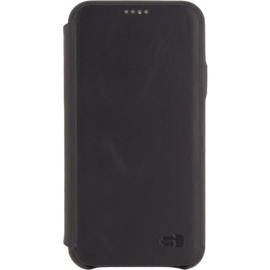 Senza Pure Skinny Leather Booklet Apple iPhone X/Xs Deep Black