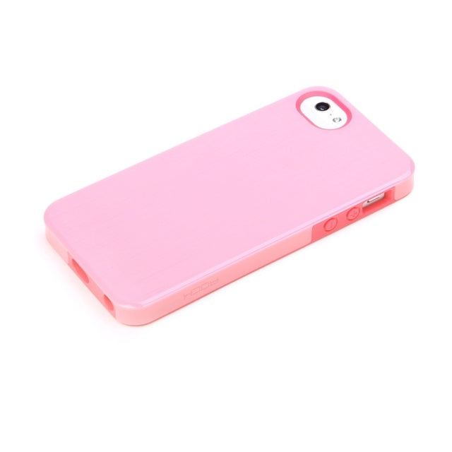 Rock Texture Double Color Protective Case Apple iPhone 5/5S/SE Pink