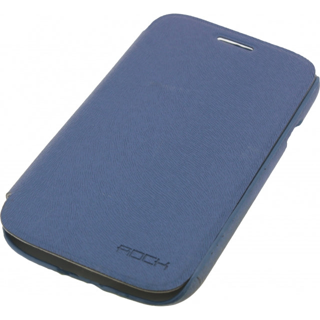 Rock Big City Leather Side Flip Case Samsung Galaxy Grand I9080 Dark Blue
