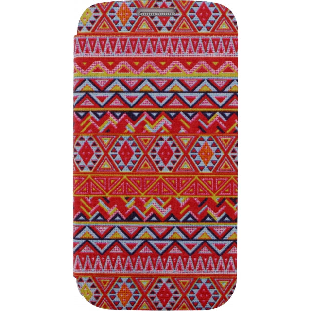 Xccess Book Stand Case Samsung Galaxy S4 I9500/I9505 Aztec Orange