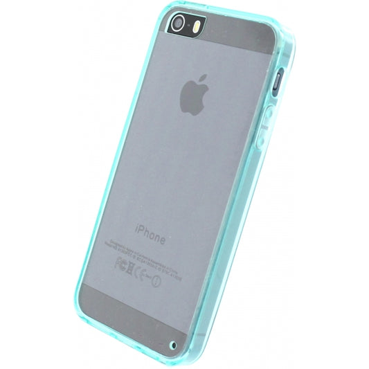Xccess TPU/PC Case Apple iPhone 5/5S/SE Transparent/Turquoise