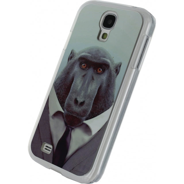 Xccess Metal Plate Cover Samsung Galaxy S4 I9500/I9505 Funny Chimpanzee