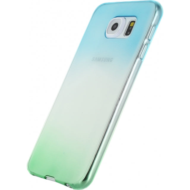 Xccess Thin TPU Case Samsung Galaxy S6 Gradual Green/Turquoise