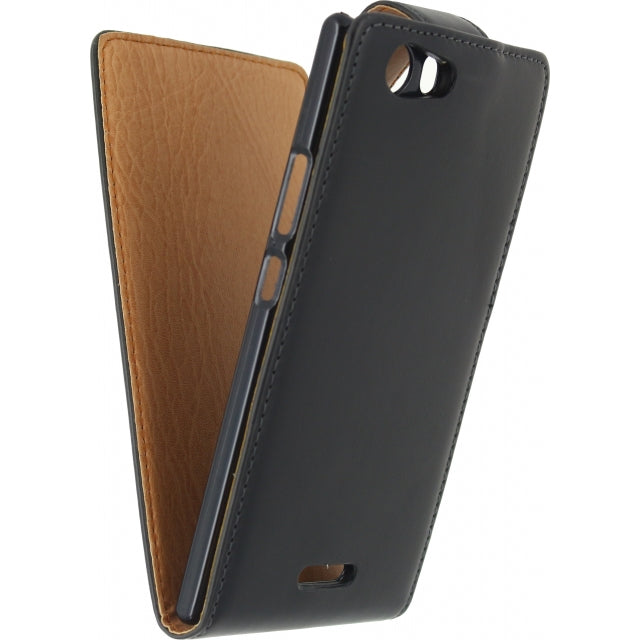 Xccess Flip Case Sony Xperia C4 Schwarz