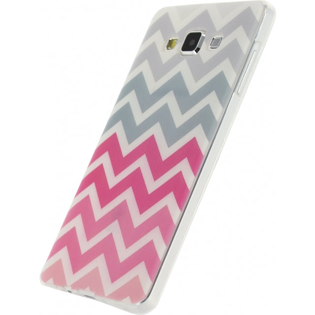 Xccess TPU Case Samsung Galaxy A7 Wave Pink/Grey