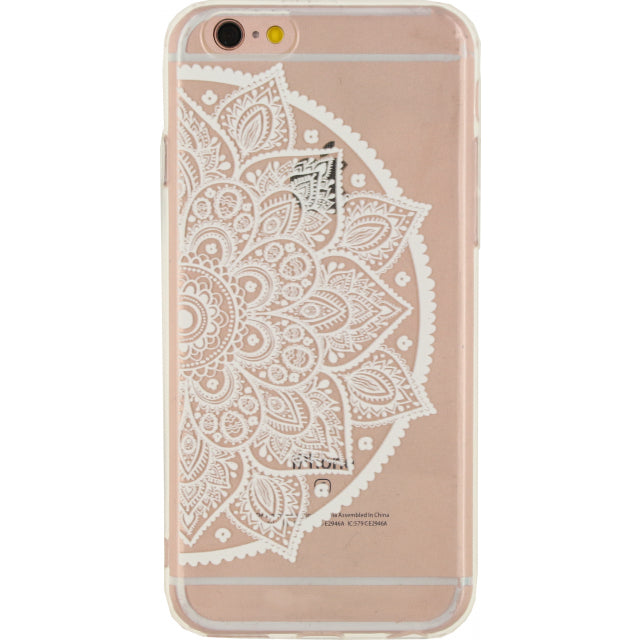 Xccess TPU Case Apple iPhone 6/6S Transparent/Weiß Mandala