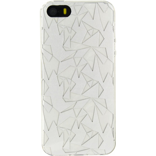 Xccess TPU/PC Case Apple iPhone 5/5S/SE Prism Design Silver