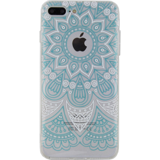 Xccess TPU/PC Case Apple iPhone 7 Plus/8 Plus Transparent/Green Oriental