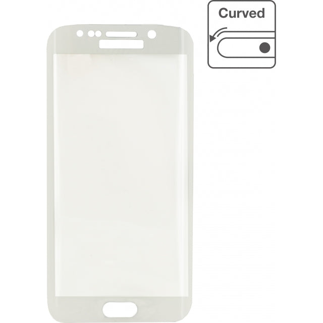 Mobilize Edge-To-Edge Glass Screen Protector Samsung Galaxy S6 Edge White