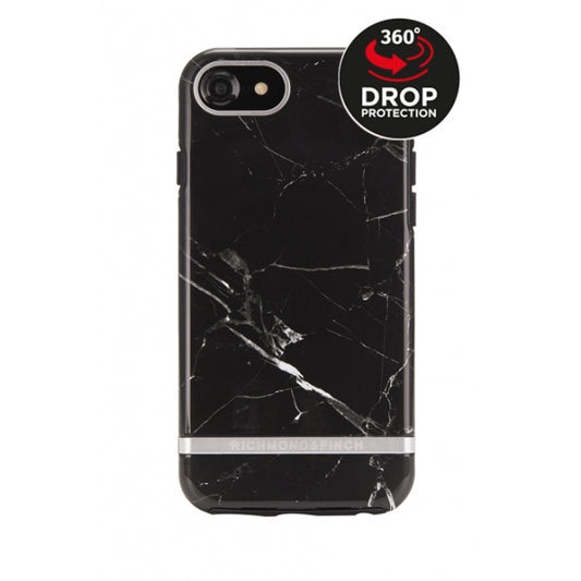 Richmond & Finch Freedom Series Apple iPhone 6/6S/7/8/SE (2020/2022) Black Marble/Silver