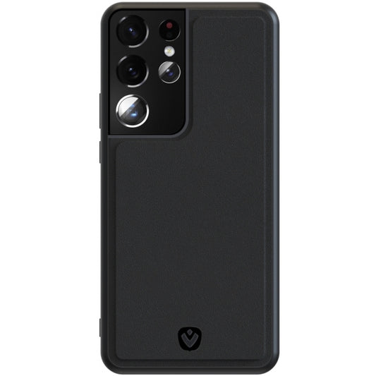 Valenta Leather Back Cover Snap Samsung Galaxy S21 Ultra 5G Black