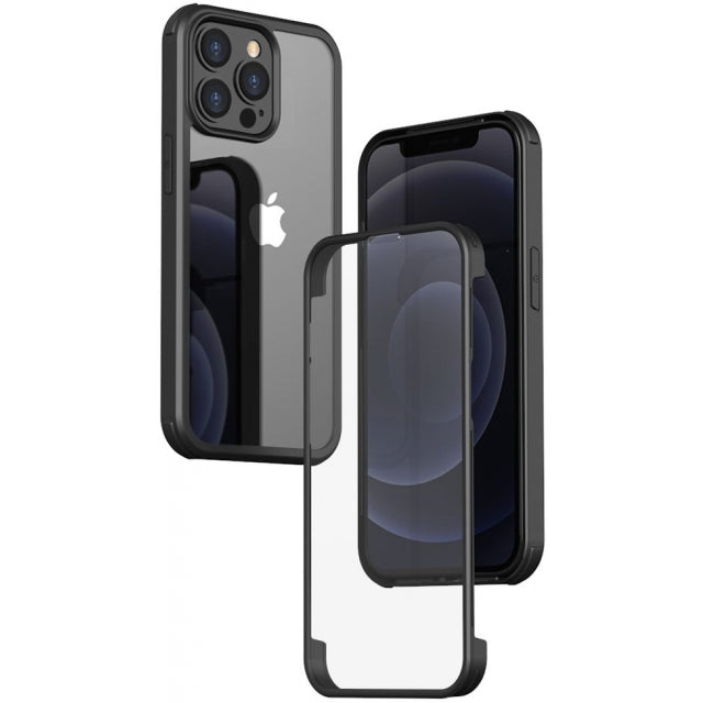 Valenta Tempered Glass Full Cover Bumper Case Apple iPhone 13 Pro Max Schwarz