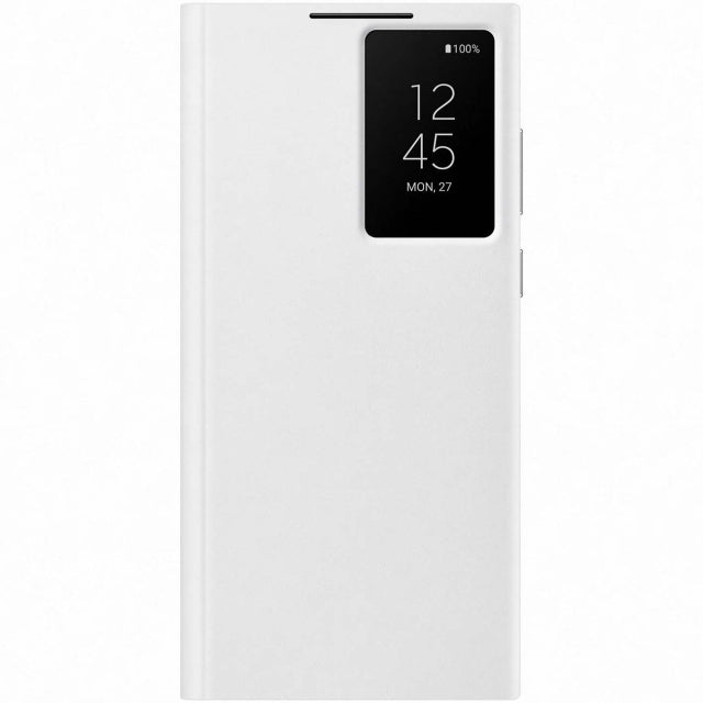EF-ZS908CWEGEE Samsung Smart Clear View Cover Galaxy S22 Ultra 5G Weiß